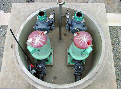 Installed pumps prior to shipping